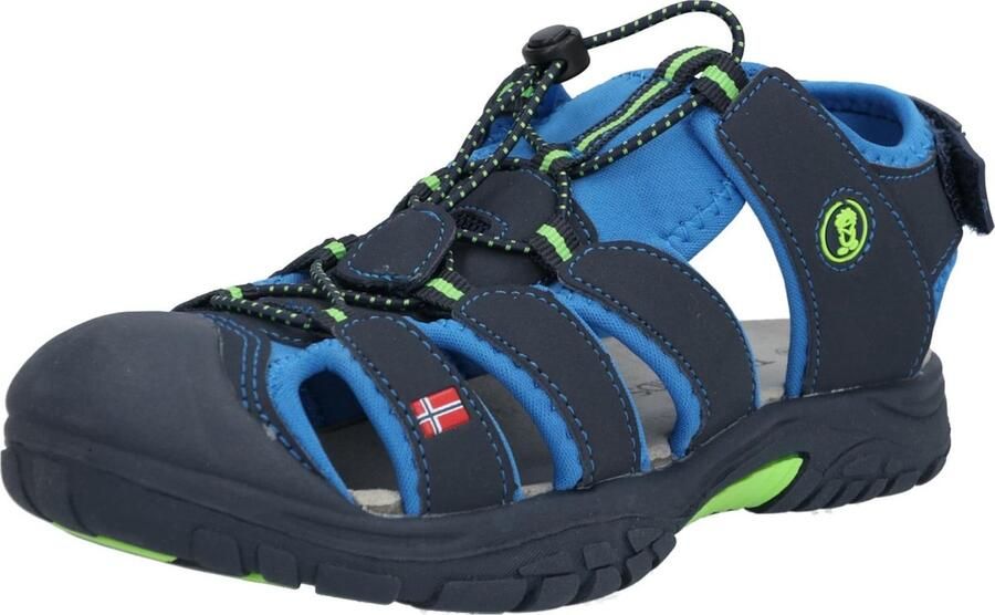 Trollkids Kid's Kvalvika Sandal Sandalen blauw