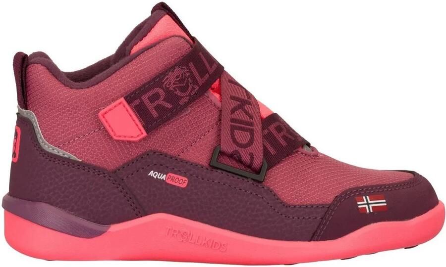 Trollkids Kid's Nordfjord Barefoot Winter Hiker Winterschoenen rood