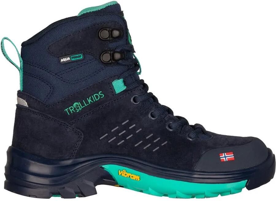 Trollkids Kid's Trollsteinen Hiker Mid XT Wandelschoenen blauw
