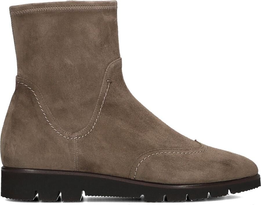 TRUMAN'S Enkellaarsjes Dames 4208 Maat: 41 Materiaal: Suède Kleur: Taupe