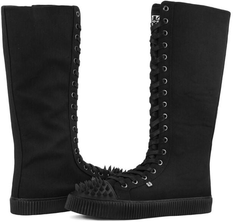 T.u.k . 18 Eye Sneaker Black Canvas Unisex Laarzen zwart