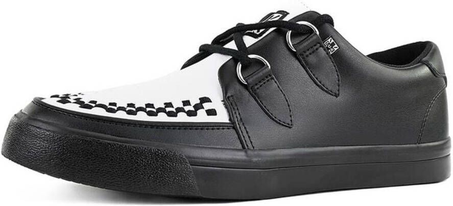 T.u.k . Creeper Sneaker Classic Black White Leather CREEPER SNEAKER Heren Creepers zwart wit