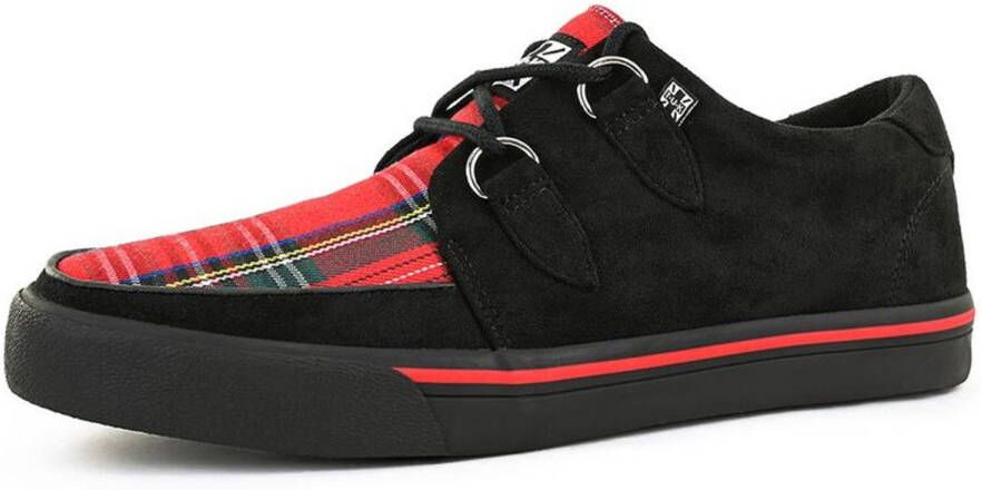 T.u.k . Creeper Sneaker Dames Creepers zwart rood