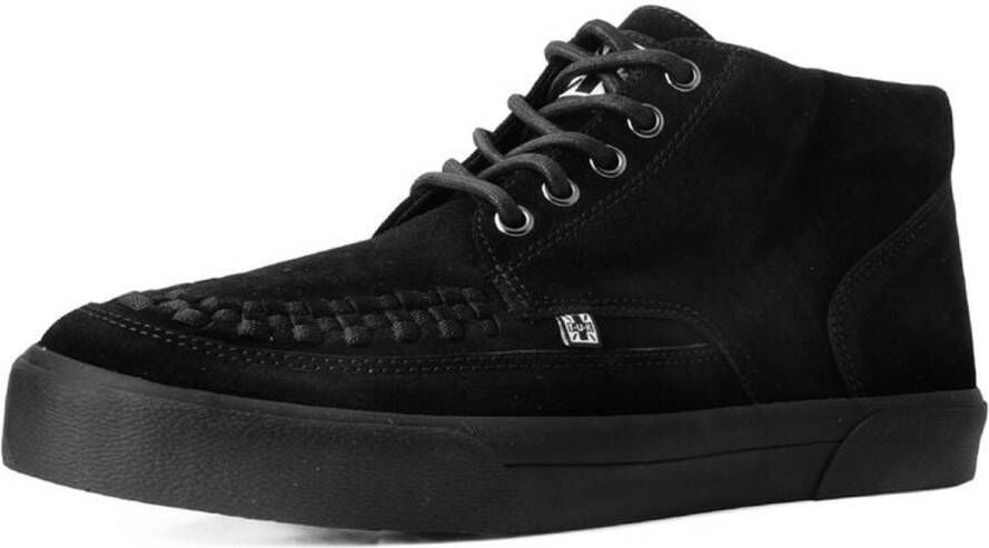 T.u.k . Creeper Sneaker Mid Black Suede Heren Creepers zwart