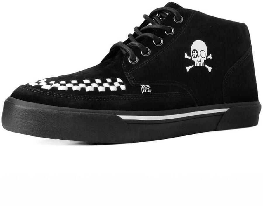 T.u.k . CREEPER SNEAKER MID BLACK WHITE SUEDE Heren Sneakers high zwart - Foto 1