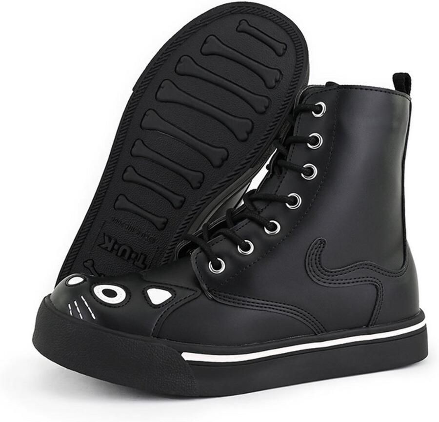 T.u.k . Kitty Sneaker Combat Boot Dames Hoge sneakers zwart