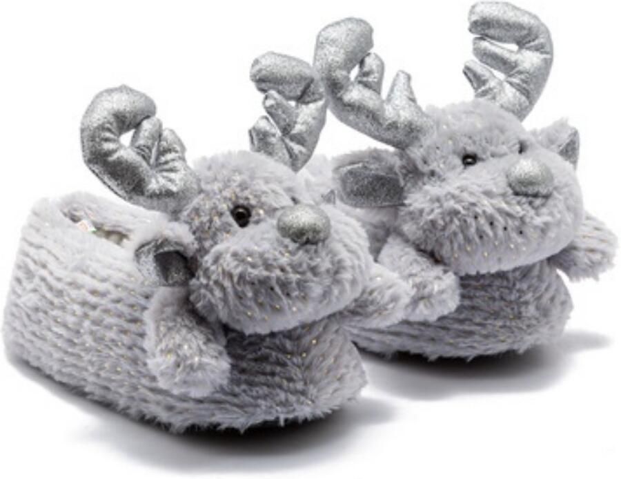 Twigy Berussa Dames Pluche Pantoffels Damesmode Dames Sloffen Pantoffels Dieren Hertenpatroon Hertenster