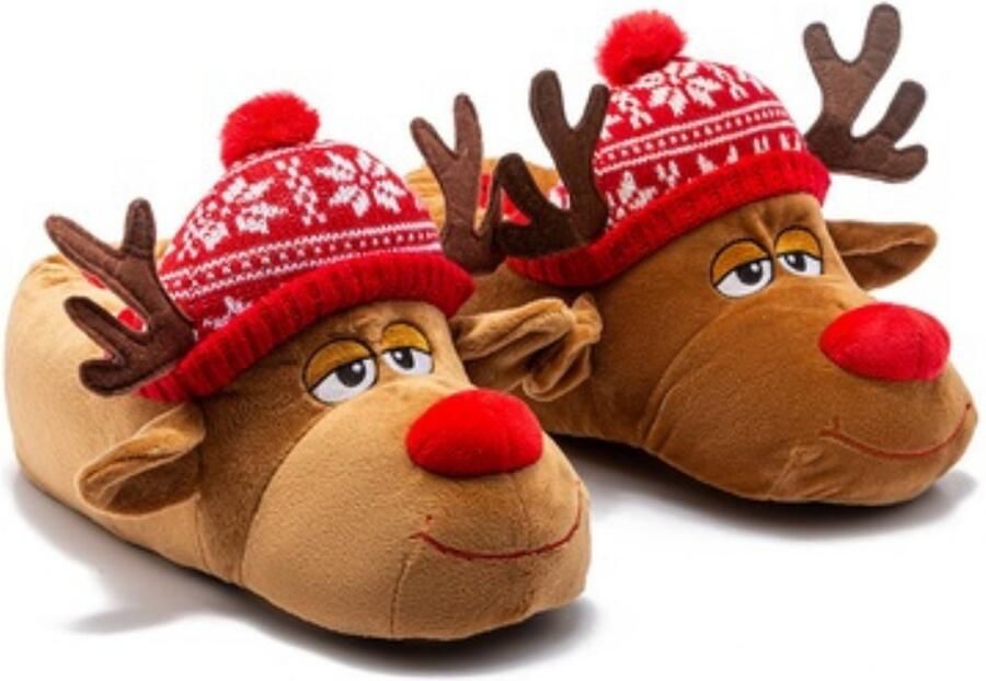 Twigy Berussa Heren Pluche Pantoffels Heren Pantoffels Duurzaam Antislip Sloffen Warme Zachte Zool Herenmode Sneeuw Patroon