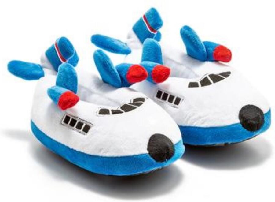 Twigy Berussa Kinderen Pluche Pantoffels Dames Sloffen Pantoffels Dieren -Vliegtuig Patroon