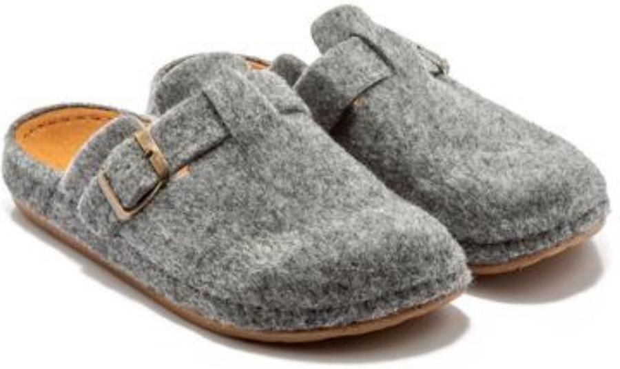 Twigy Berussa Tuana Unisex Sloffen Sloffen Huispantoffels Sloffen Warme Vilten Pantoffels met Gesp Anti Slip