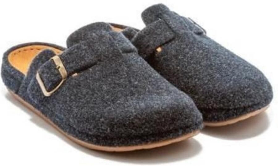 Twigy Berussa Tuana Unisex Huispantoffels Sloffen Warme Vilten Pantoffels met Gesp Anti Slip