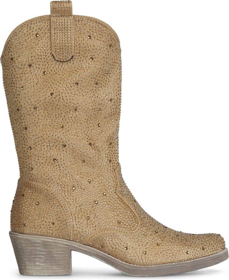 Cowboy Boot Diamonds Camel 36 Cowboylaarzen Dames Twinkels