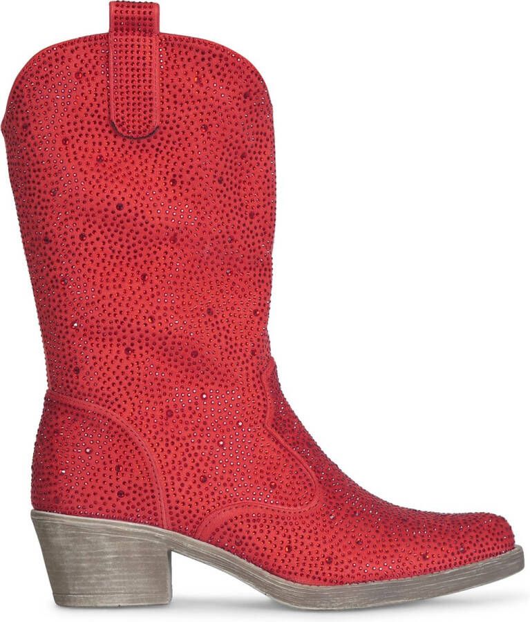 Cowboy Boot Diamonds Rood 39 Cowboylaarzen Dames Twinkels