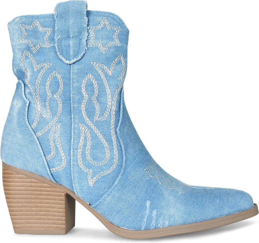 Cowboy Boot Jeans Bella Lichtblauw 36 Cowboylaarzen Dames Twinkels