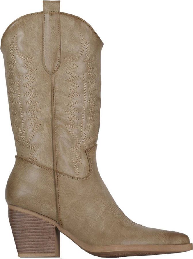 Cowboy Boot Kelsey Taupe 37 Cowboylaarzen Dames Twinkels