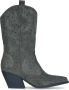 Cowboy Boot Rilana Donkergroen 38 Cowboylaarzen Dames Twinkels - Thumbnail 1