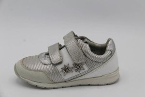 Twins sneaker wit zilver met klittenband- 318131591- breedte 5