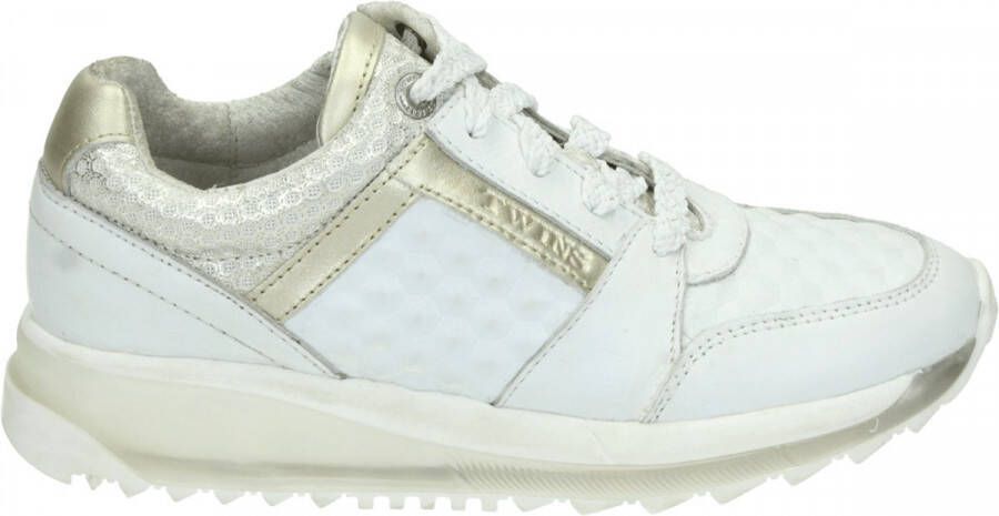 Twins 320157~~~~~~~~~~~~~~~~~~~~~~~~ MeisjesLage schoenenKindersneakers Wit beige