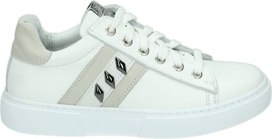 Twins 321165~~~~~~~~~~~~~~~~~~~~~~~~ MeisjesLage schoenenKindersneakers Wit beige