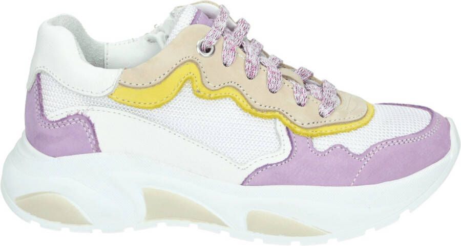 Twins 323157~~~~~~~~~~~~~~~~~~~~~~~~ MeisjesLage schoenenKindersneakers Wit beige