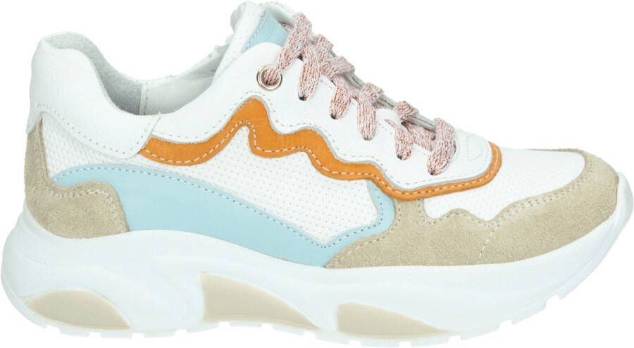 Twins 323157~~~~~~~~~~~~~~~~~~~~~~~~ MeisjesLage schoenenKindersneakers Wit beige