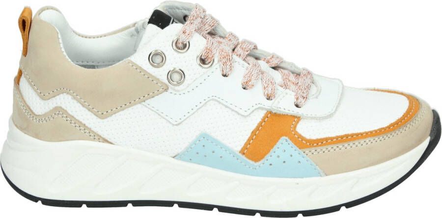 Twins 323175~~~~~~~~~~~~~~~~~~~~~~~~ Meisjes Lage schoenenKindersneakers Wit beige