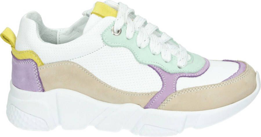 Twins 323180~~~~~~~~~~~~~~~~~~~~~~~~ MeisjesLage schoenenKindersneakers Wit beige