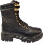 Twins Tiffany Tev Black 324520 589 Meisjes Veterboots Zwart - Thumbnail 3