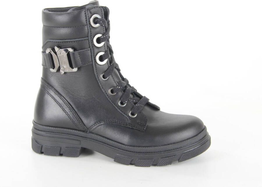 Twins 323679-589W3 meisjes veterboots zwart