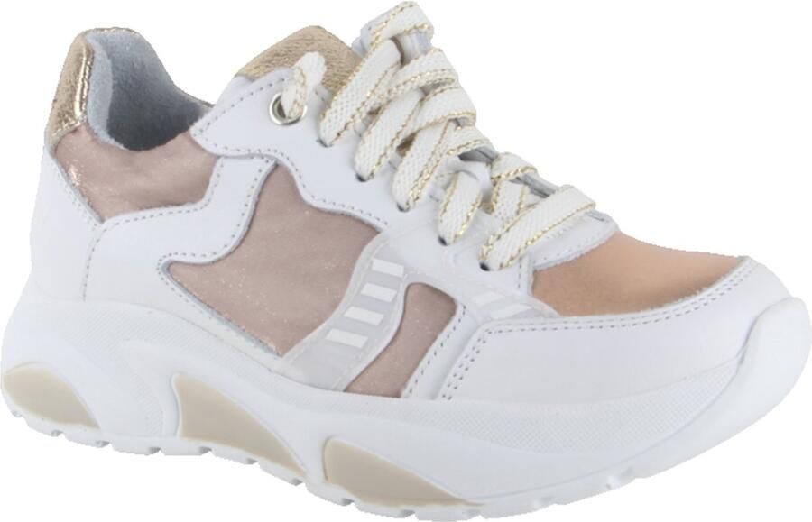 Twins 326175-909W6 meisjes veterschoenen wit