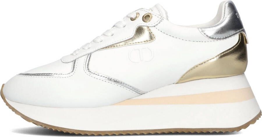 TWINSET MILANO Lage Sneakers Dames 241tcp080 Maat: 39 Materiaal: Leer