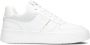 TWINSET MILANO Lage Sneakers Dames 251tcp010 Maat: 35 Materiaal: Leer Kleur: Wit - Thumbnail 1