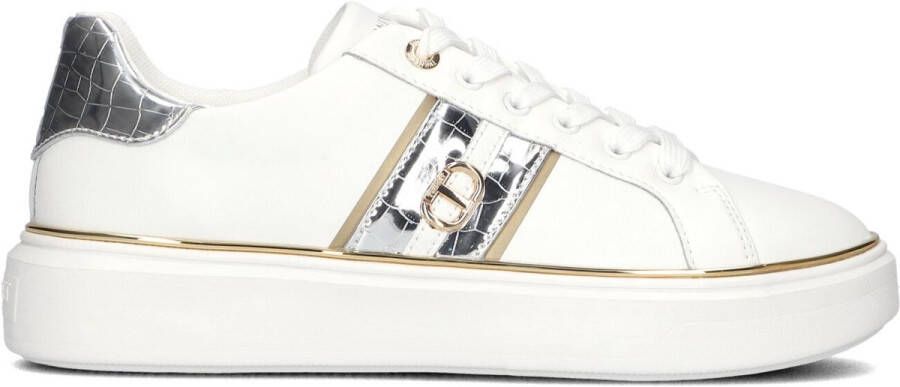 TWINSET MILANO Lage Sneakers Dames 251tcp01a Maat: 35 Materiaal: Leer Kleur: Wit