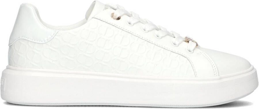 TWINSET MILANO Lage Sneakers Dames 251tcp01c Maat: 39 Materiaal: Leer Kleur: Wit
