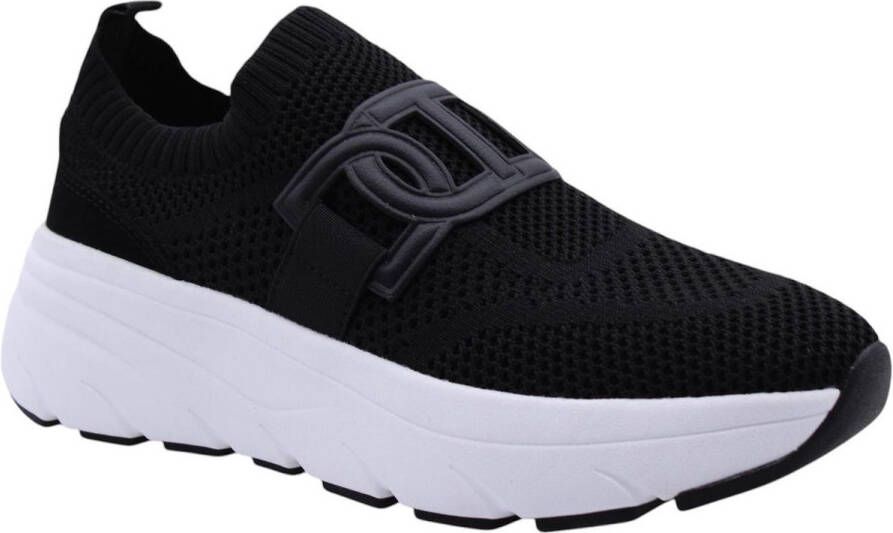 TWINSET MILANO Lage Sneakers Dames 251tcp02g Maat: 36 Materiaal: Textiel Kleur: Zwart