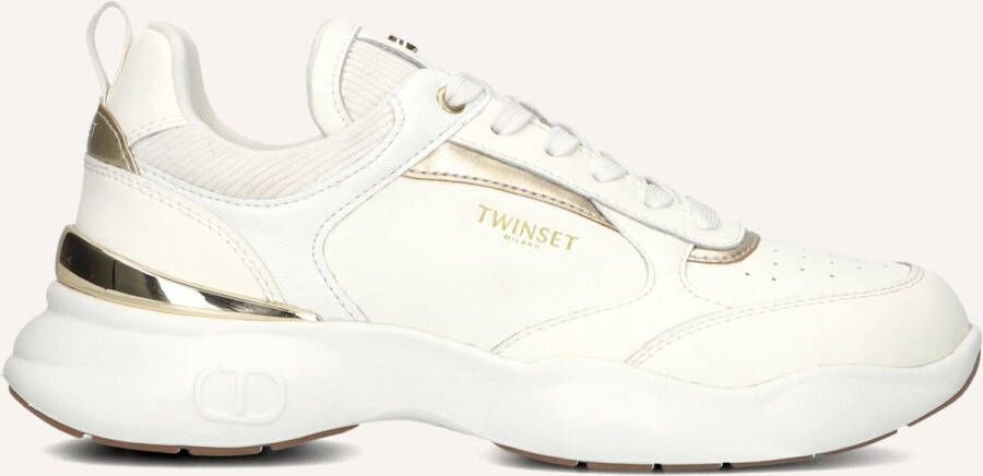 TwinSet Milano 251tcp054 Sneakers Leer Dames Wit