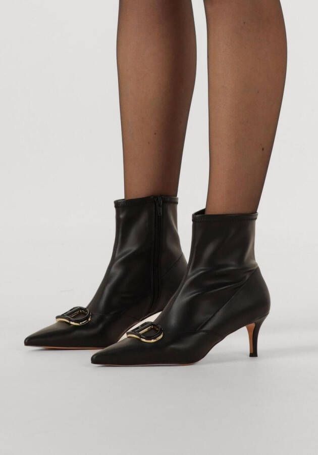 TwinSet Milano 252tcp034 Enkellaarsjes Enkelboots met rits Dames Zwart