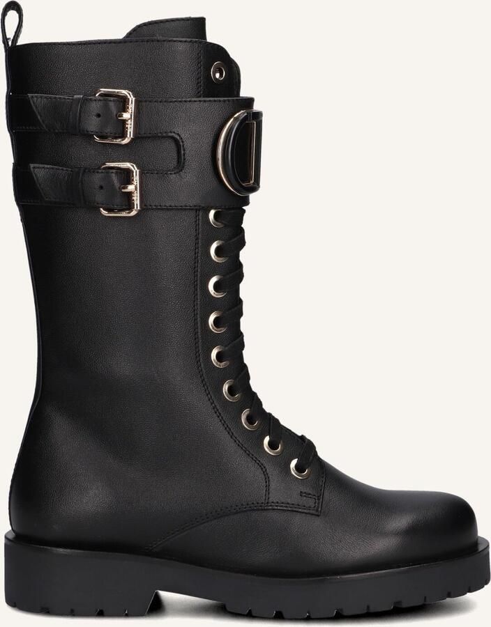 TWINSET MILANO Veterboots Dames 242tcp084 Maat: 36 Materiaal: Leer Kleur: Zwart - Foto 2