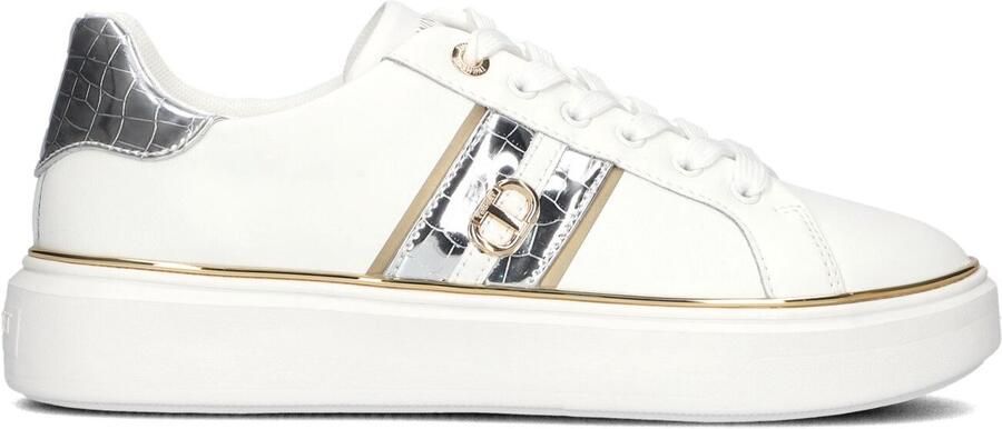 TWINSET MILANO Lage Sneakers Dames 251tcp01a Maat: 40 Materiaal: Leer Kleur: Wit