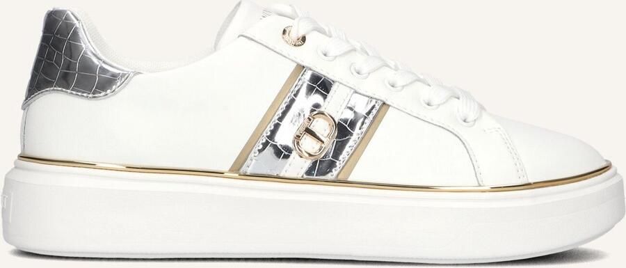 TWINSET MILANO Lage Sneakers Dames 251tcp01a Maat: 40 Materiaal: Leer Kleur: Wit