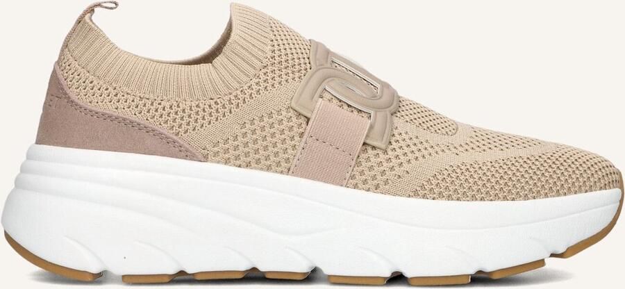 TWINSET MILANO Lage Sneakers Dames 251tcp02g Maat: 38 Materiaal: Textiel Kleur: Beige