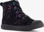 TwoDay hoge leren meisjes sneakers met glitter Zwart Uitneembare zool - Thumbnail 3