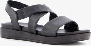 TwoDay leren dames sandalen Zwart Echt leer