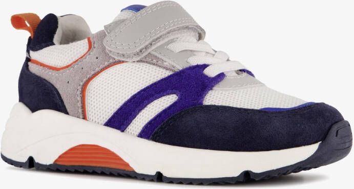 TwoDay leren jongens sneakers blauw wit