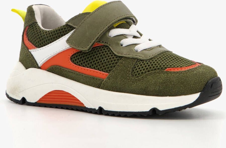 TwoDay leren jongens sneakers groen Echt leer
