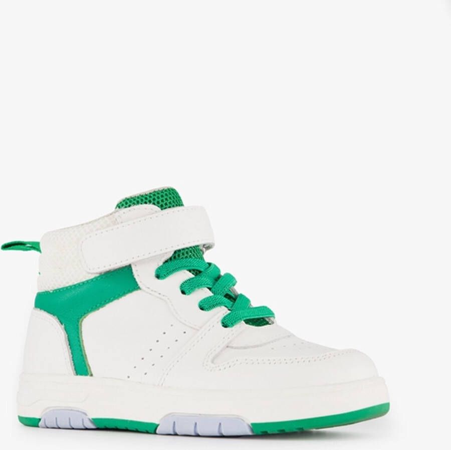 TwoDay leren jongens sneakers wit groen