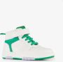 TwoDay leren jongens sneakers wit groen - Thumbnail 1