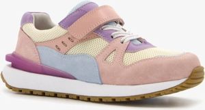 TwoDay leren meisjes sneakers pastel Roze Echt leer