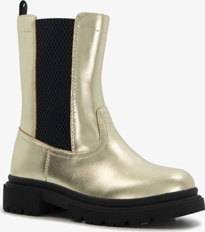 TwoDay metallic meisjes chelsea boots goud - Foto 1