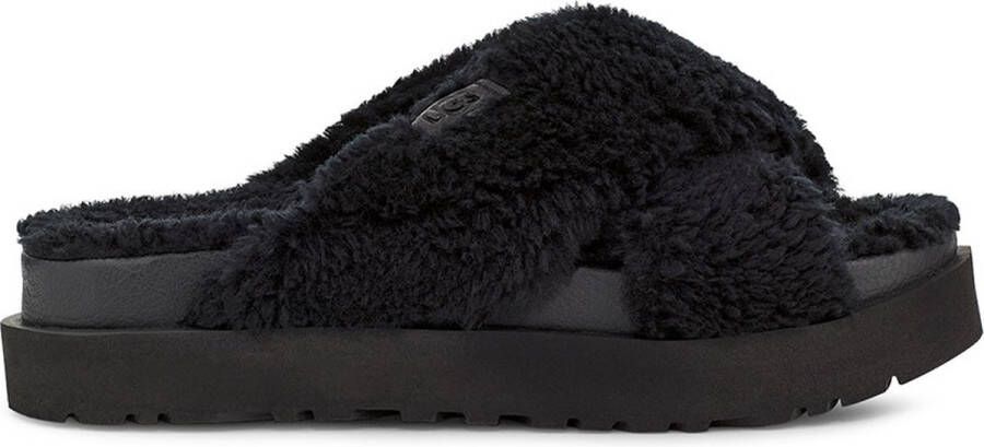 Ugg Fuzz Sugar Cross Slide Dames Schoenen